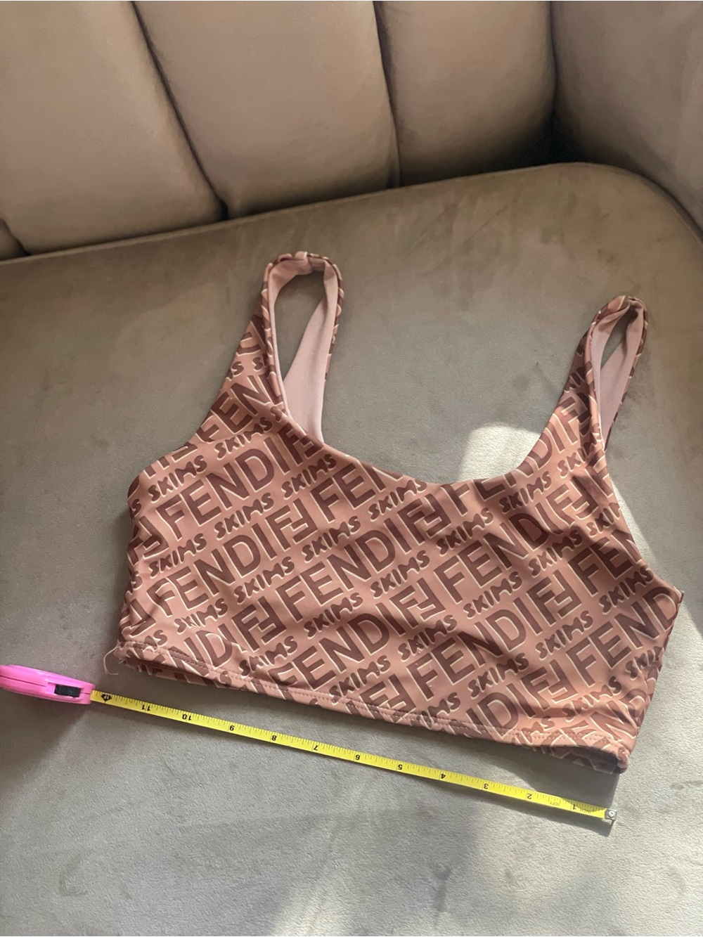 Fendi x Skims Two Piece Bathing Suit Bra + High Waisted Bikini Size M - Picture 6 of 15